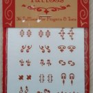Nail Tattoos - 36 for fingers & toes - Henna color!