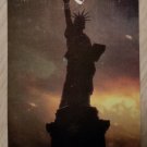 NEW YORK STATUE OF LIBERTY SILHOUETTE Credit Card Size Address Book Accordion Style-Magnetic Closure