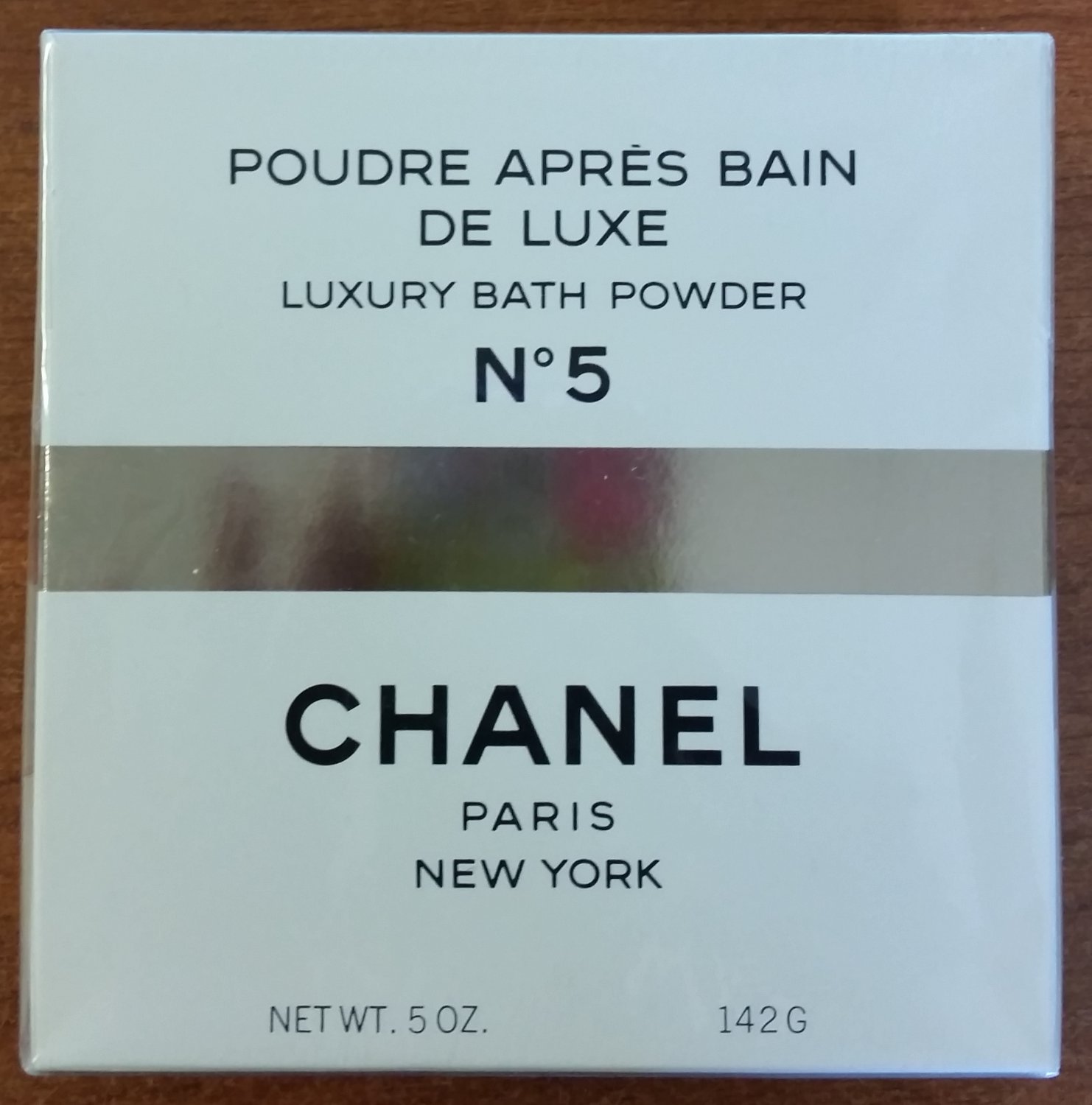 Vintage Ladies Perfume Scented Chanel No 5 Talc Talcum Powder Circa 1980s  100g