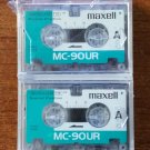 Maxell MC-90UR Micro-cassette tape For dictaphones port - 3 Pack!