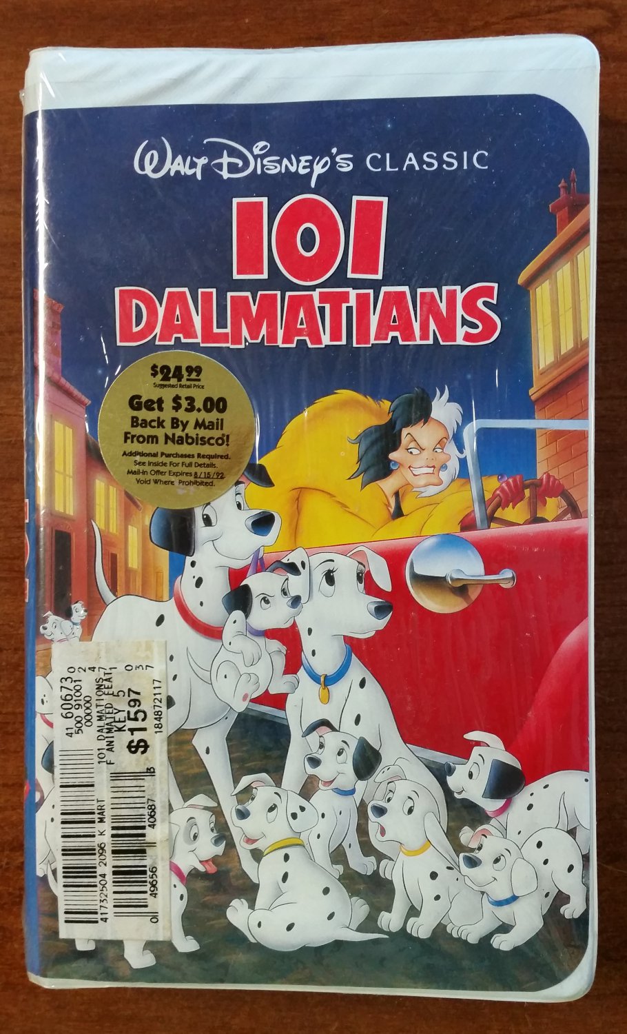 101 Dalmatians VHS #1263 Walt Disney Black Diamond Classic Kids ...