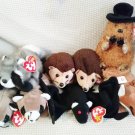 TY BEANIE BABIES - RETIRED - LOT #4 of 8 WILDLIFE ANIMAL BEANIES - NEW WITH TAGS!