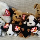 TY BEANIE BABIES - RETIRED - LOT of 8 DOG BEANIES #1 - NEW WITH TAGS!