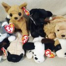 TY BEANIE BABIES - RETIRED - LOT of 7 DOG BEANIES #2 - NEW WITH TAGS!