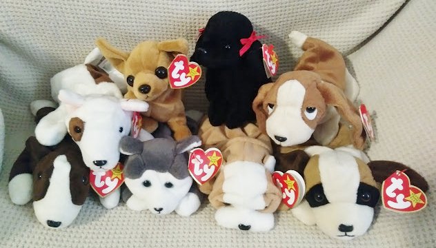 TY BEANIE BABIES - RETIRED - LOT of 8 DOG BEANIES #3 - NEW WITH TAGS!