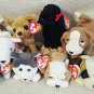 TY BEANIE BABIES - RETIRED - LOT of 8 DOG BEANIES #3 - NEW WITH TAGS!