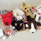 TY BEANIE BABIES - RETIRED - LOT of 8 DOG BEANIES #4 - NEW WITH TAGS!