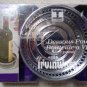Irvinware Chrome Wine Bottle Coasters from 1976 - Made in USA - Set of 2 - NIB!