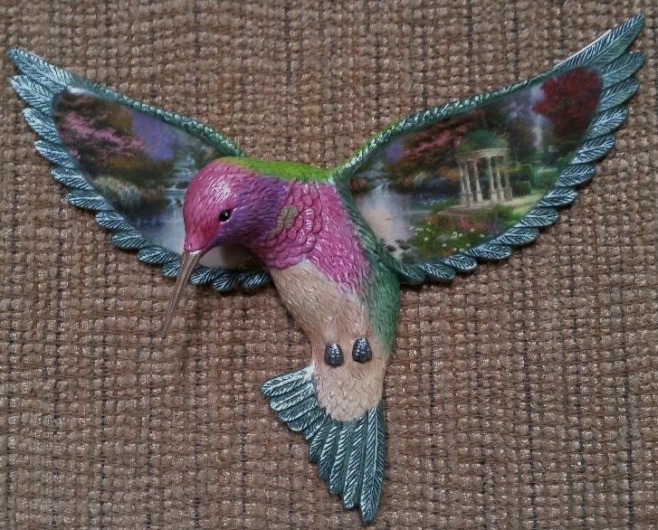 Thomas Kinkade Beauty In Flight Hummingbird The Garden Of Prayer
