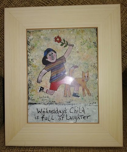 SKG Artworks-Barbara Olsen 'Days of the Week Children'-'Wednesday's Child is Full of Laughter'!