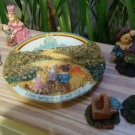 Vintage Popular Imports Polystone Resin 10 Piece Mini Tea Set 'Wizard of OZ' - NIB - RARE!