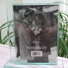 SIMPLICITY Thick HEAVY Glass Bypass TableTop Desktop Picture Photo Frame!