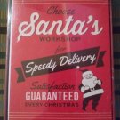 American Greetings RETRO STYLE All Purpose Ink Boxed Christmas Cards-'Choose Santa's Workshop'!