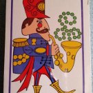 Vintage Military Marching Band Saxophone Player Plastic Coated Playing Cards - Made in USA - Sealed!