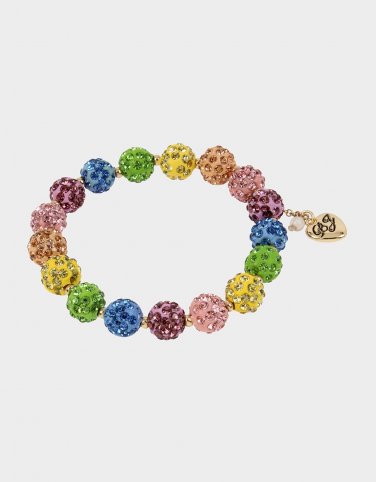 Betsey Johnson Rainbows and Unicorns Fireball Pave Stretch Bracelet - New with Tag!