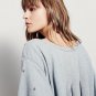Free People To The Stars Gray Sweatshirt Top - #OB489189 - Size M - New with Tag!