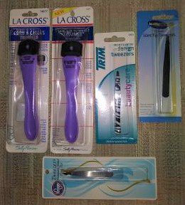 LOT #5 OF 5 PERSONAL CARE IMPLEMENTS - TWEEZERS, CORN & CALLUS TRIMMERS - NEW!