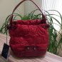 Authentic RoccoBarocco Top Handle Red 'Pillow' Embossed Bag and Wallet - NEW WITH TAGS!