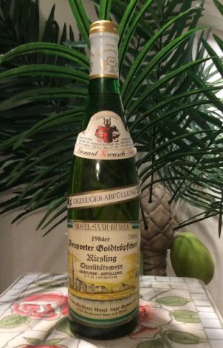 1984er Leonard Kreusch - Mosel-Saar-Ruwer Piesporter Goldtropfchen Riesling-750ML Bottle of Wine!