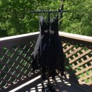 Vintage Victoria's Secret Collection Black Lace Trimmed High Low Hem Negligee - Small - NWT - RARE!
