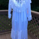 Vintage 80s ENCHANTING Nightgown by Cinzia Fine Lingerie Confection in Cottons & Laces #1  M/L-RARE!