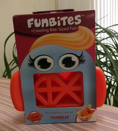 FunBites Food Cutter for Kids, Orange Triangles by FUNTASTIC!