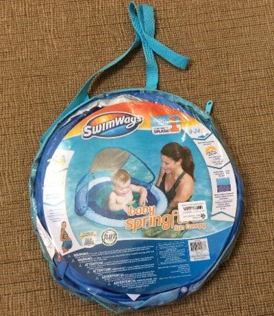 SwimWays Baby Spring Sun Canopy Pool Float!