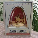 Vintage Saint Louis Arch Gateway to The West 'The Cowboys' 24K Gold Finish Christmas Ornament 1992!