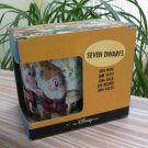 The Disney Store Seven Dwarfs Mini Bean Bag Plush Ceramic Mug - NIB!