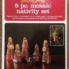 Holiday Living 6 Piece Polyresin Mosaic Nativity Figurine Set!