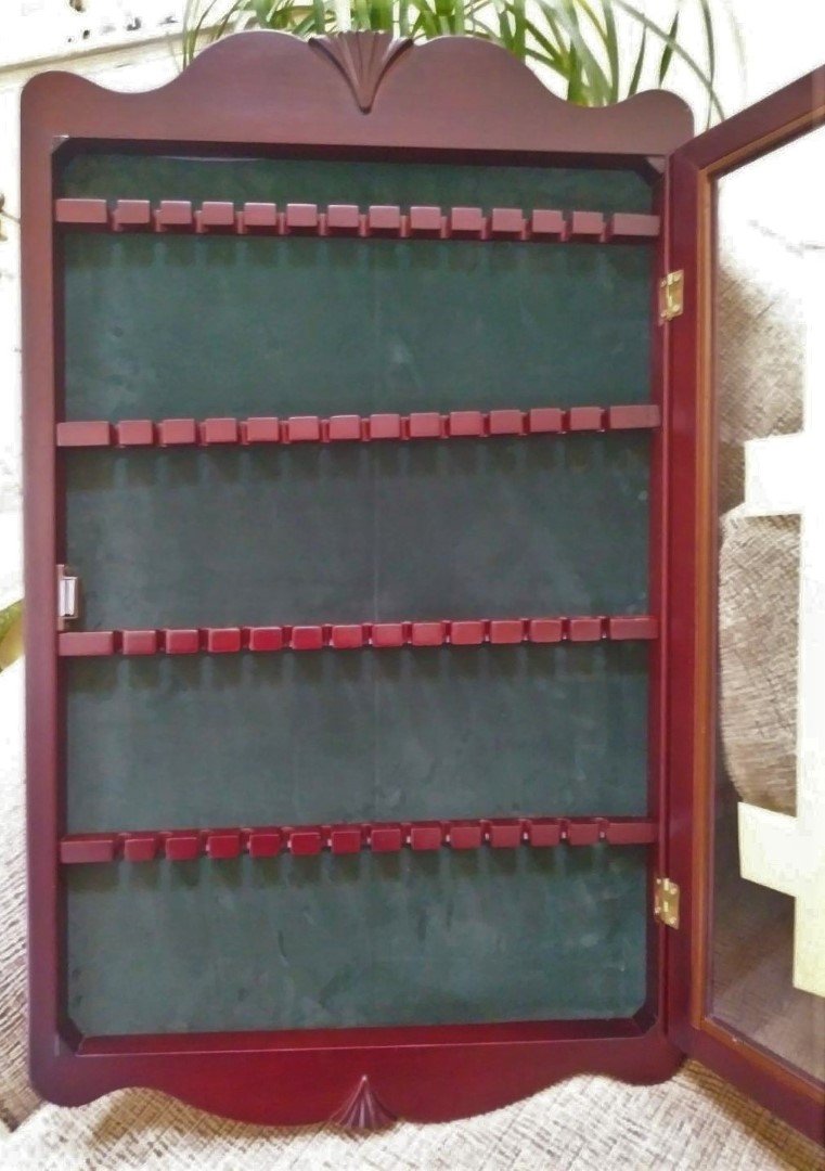 Brent Wood Tea Spoon Souvenir Spoon Display Case Rack 1279R