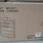 Brent Wood Tea Spoon Souvenir Spoon Display Case Rack Cabinet #1279R, Glass Door, Walnut Finish!