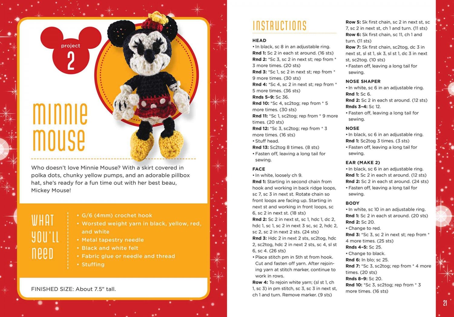 Disney Classic Characters 'Mickey Mouse' Crochet Kit 2017 by Megan