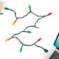 4X DCI Merry Christmas Lights Charging Cable for iPhone (2X) and Android (2X) - LEDs!