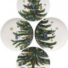 Nikko Christmas Giftware Accent Salad Plate Set, 8-1/4-Inch!