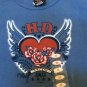 HARLEY DAVIDSON "H-D SINCE 1903" Winged Heart T-Shirt - Fritz's Stamford, CT - Glitter accents!