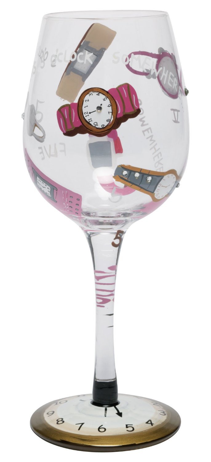 Lolita from Enesco Love My Wine Glass, 5 O'Clock Somewhere!