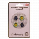 DCI 'Hamsa' Evil Eye Middle Eastern Theme Enamel Magnets - Set of 4!