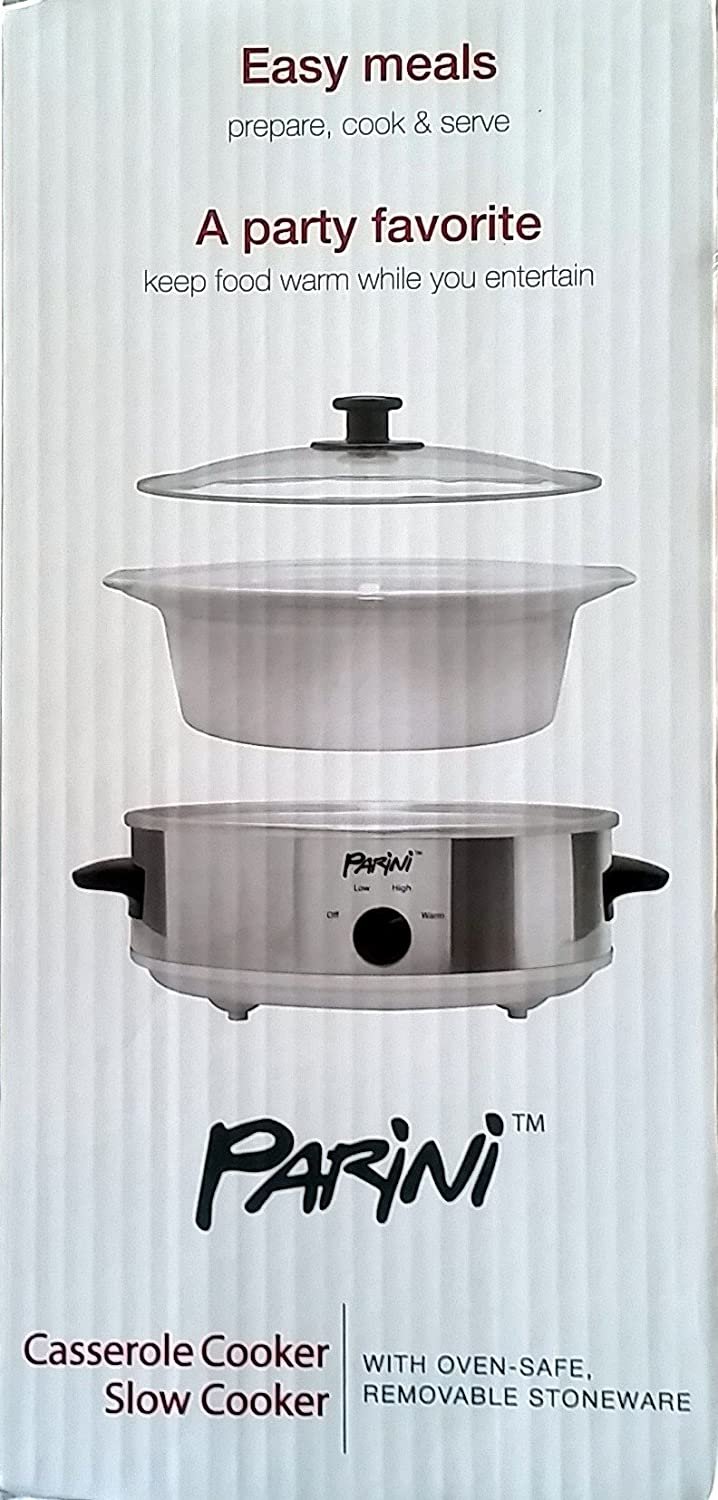 PARINI Casserole Cooker Slow Cooker 2.5 Quart!