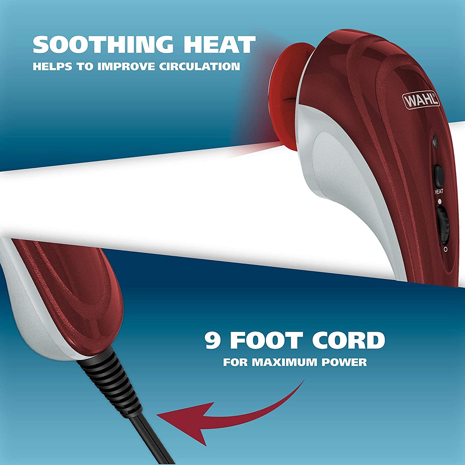 Wahl Hot Cold Deluxe Heat Therapy Electric Massager Variable Intensity For Customized Pain Relief