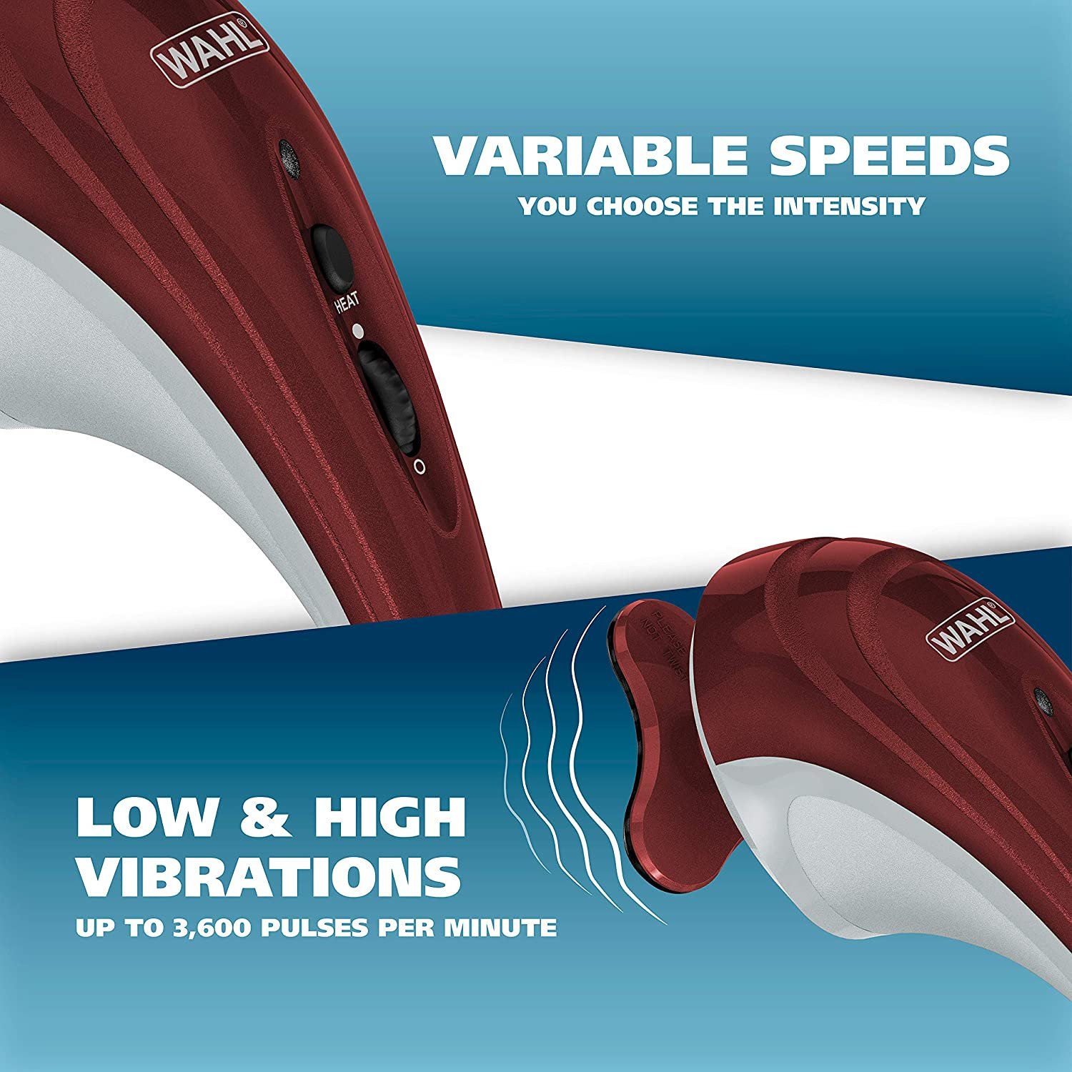 Wahl Hot Cold Deluxe Heat Therapy Electric Massager Variable Intensity for Customized Pain Relief!