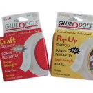 Glue Dots .5" Round - 150 Dots Clear & 75 Dots 3-D Clear Super Strength Acid-Free!
