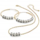 Steve Madden D.I.Y. Interchangeable Lettering Bead Hoop & Necklace Set - EXPRESS YOURSELF!!