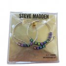 Steve Madden D.I.Y. Interchangeable Lettering Bead Hoop & Necklace Set - EXPRESS YOURSELF!!