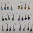 Wholesale Fashion Jewelry Evil Eye Glass Dangle Earring Sets - Lot of 12 Pairs #34!