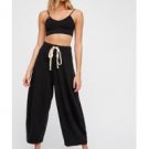 Free People OB723223 Wild Is The Wind Drawstring Wide-Leg Palazzo Pants by Intimately Sz L - NWT!