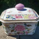 Vintage Chinese Floral Covered Rectangular Dish!
