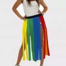Ankyo Adult Tassel Elastic Waist Tutu Skirt PRIDE LGBTQ Rainbow - Hook & Loop Closure - Lot of 5!