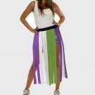 Ankyo Adult Tassel Elastic Waist Tutu Skirt Genderqueer - Hook & Loop Closure - Lot of 2!