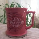 Harley-Davidson Motor Cycles Pink Duo Flame 13 oz. Relief Ceramic Coffee Cup / Mug by Russ - NWT!